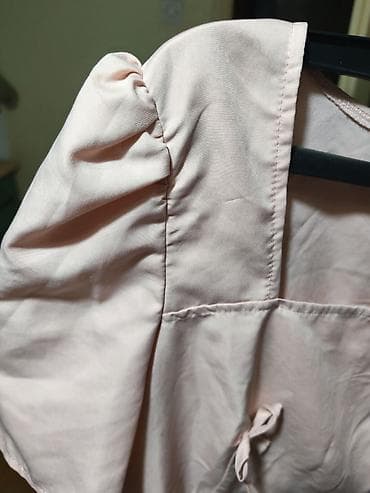 mac puder: Ružičasta haljina sa mašnama - Kroj: mini/iznad kolena, blago — 3