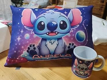 poklanjam stol i stolice: 🎁 PERSONALIZOVANI JASTUCI I ŠOLJE SA IMENOM I OMILJENIM LIKOVIMA! 🧸☕ — 5