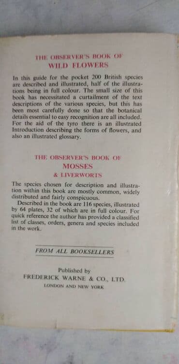 decija ilustrovana enciklopedija: Knjiga:The Observers Book of Common Fungi (O gljivama) format 15 cm — 6