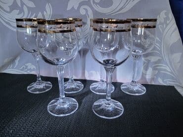 swarovski case za vino cena: Case kristal za vino Bohemija,rucni rad 60te.god. Case kristal,rucna — 6