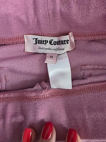 sakoi i pantalone: Juicy Couture ženska velur trenerka u roze boji, veličine M. Sastoji — 2