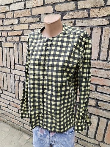 bluze od konca: Ženska košulja – karirana - Veličina: L - Mere: širina pazuh–pazuh 56 — 4