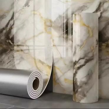 Home Decor: Samolepljive dekorativne folije u rolnama – efekat mermera i bele — 10