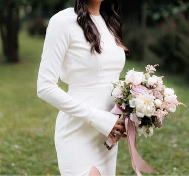 Venčanice: Apsolutno nova elegantna haljina,sivena za vencanje,po uzoru na Mihano — 1