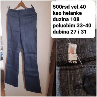 jahacke pantalone: L, Zvoncare — 1