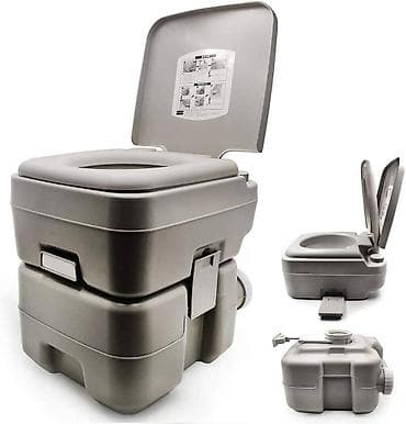 sat sa pticama: Prenosivi hemijski toalet – kompaktnog dizajna, idealan za kampovanje — 9