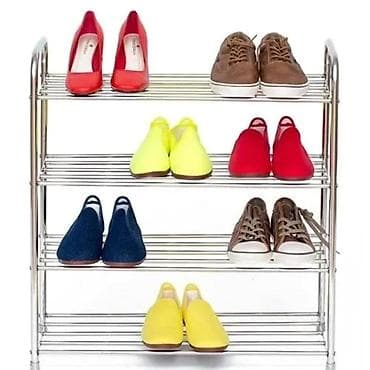 Polica za obuću inox Prenosivi cipelarnik od nerdjajućeg metala