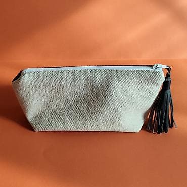 matrix naocare za sunce: Ručno rađena torbica/neseser od eko antilopa - Materijal: mekani eko — 5