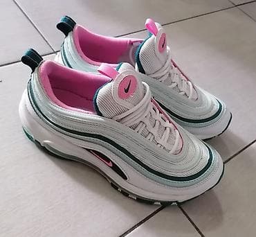 spicaste cizme na stiklu: Nike Air Max 97 patike – bela baza sa talasastim panelima u — 3