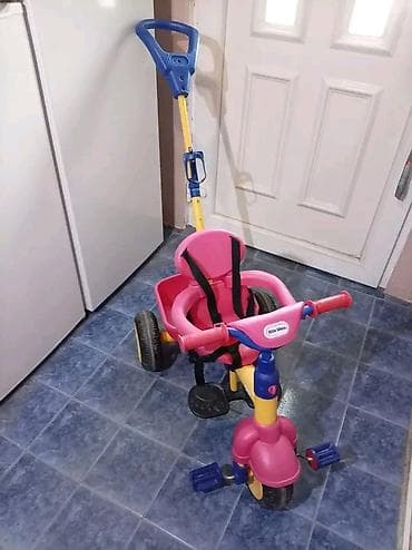 polovna decija garderoba: Dečji tricikl Little Tikes sa ručkom za guranje - Model sa tri točka — 1