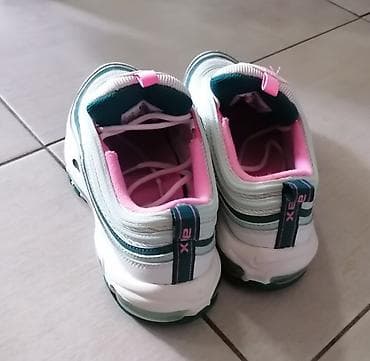 spicaste cizme na stiklu: Nike Air Max 97 patike – bela baza sa talasastim panelima u — 6