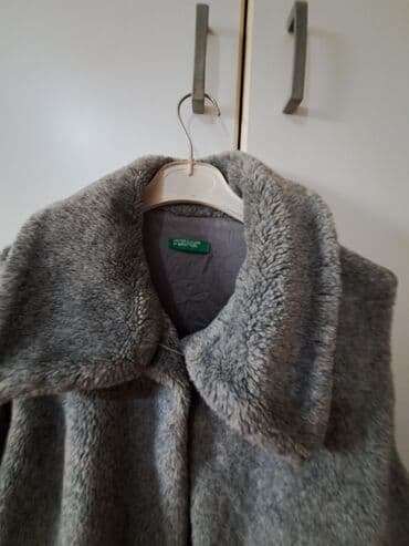 new yorker majice: Benetton, One size, Veštačko krzno, bоја - Siva — 5