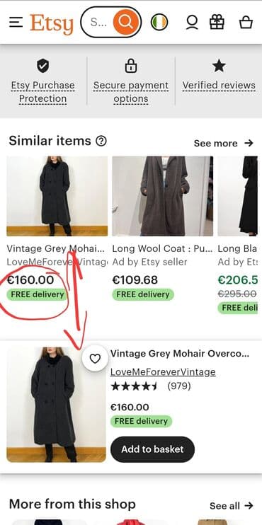 kapa: Kaput tamno sivi moher vuna M L raritet Kaput je raritet, kao sto se — 8