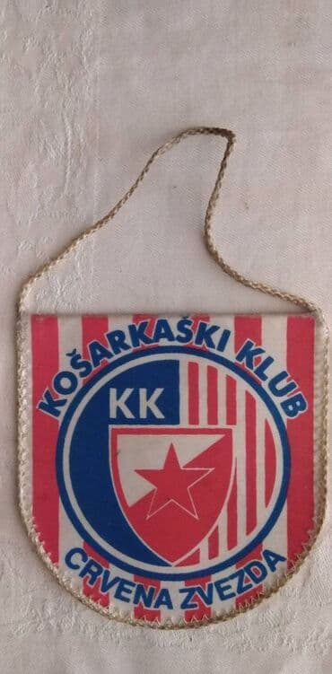rubi 10 epizoda sa prevodom: Zastavica KK Crvena zvezda 10 cm — 1