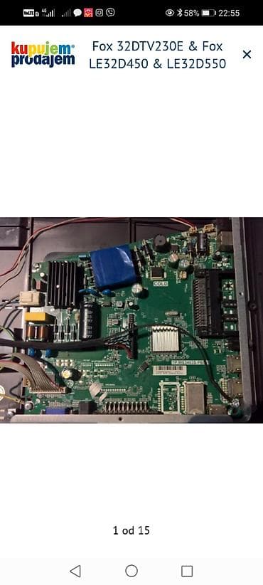 daljinski za tv sharp aquos: Fox 32DTV230E, Fox LE32D450 i Fox LE32D550 – delovi za televizore 32" — 2