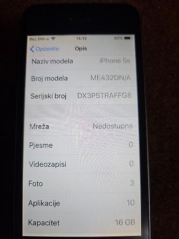 pekac sa dva grejaca: Apple iPhone 5s – 16 GB Iphon sim free icloud free jako dobro ocuvan — 9