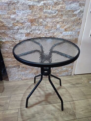 stolicice za terasu: BAŠTENSKI STO Stakleni stočić za bašte,terase,dvorišta. KALJENO — 5