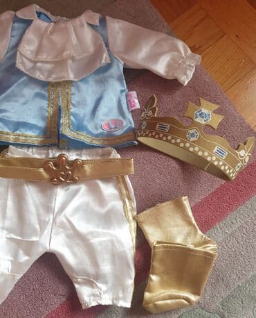 sator za plazu pop up: Zapf baby born princ - kralj komplet garderoba odeca za bebu lutku — 1
