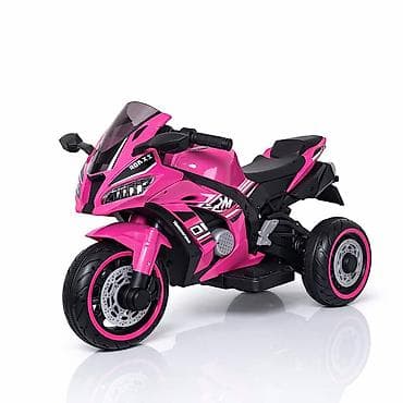 vespa za decu na akumulator: Motor NINJA 2.0 Roze – Veliki dečiji motor na akumulator na 3 točka — 2