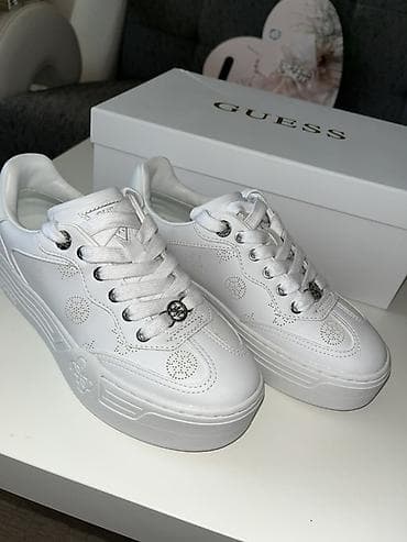 superga patike cena: GUESS bele ženske patike sa platformom - Model: niske patike sa — 1