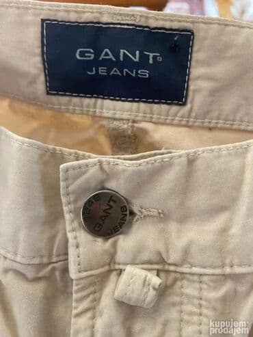 Workwear: Original GANT pantalone 33-34 100%cotton Odlicne Polustruk 46cm — 1