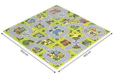 trenerke na veliko: Velika podloga za igru EVA FOAM City 90.5x90.5 cm – 21 delova | — 3