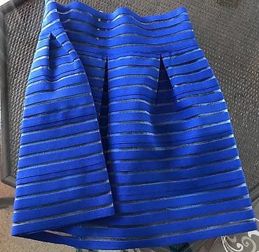 plisirane suknje za punije: M, bоја - Tamnoplava — 2