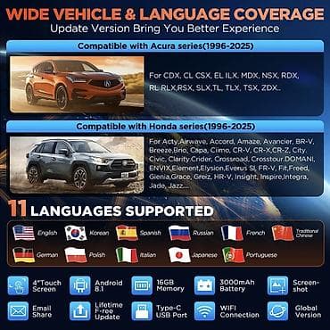 ranac za alat: Novo - LAUNCH X431 Creader Elite V3.0 OBD2 za Honda / Acura NE BAVIM — 5