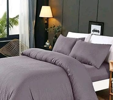 dei tex: Set posteljine – satenski damast sa prugastim dezenom - Materijal — 2