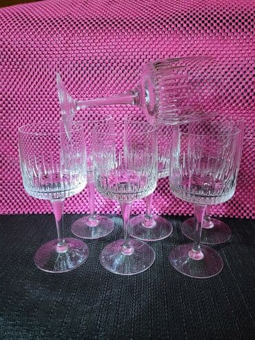swarovski case za vino cena: Case nove kristal 60,70te za vino,rucni rad. Case komada 7 u ceni — 1
