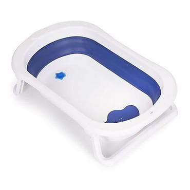 slike za zid: Sklopiva kadica za bebe sa odvodom – EcoToys, plava Šifra proizvoda — 2