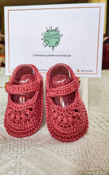 haljine za devojcice od 8 godina: Slipper booties, Size - 17 — 4