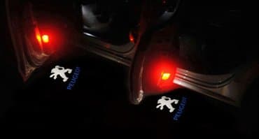 Vozila: Peugeot - led logo projektor za vrata - komplet od 2 komada. Ugrađuju — 1