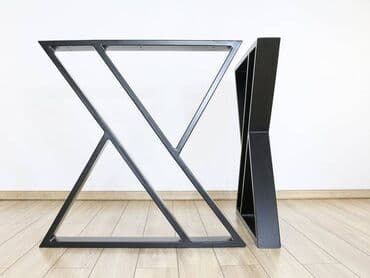 tabure sa prostorom za odlaganje: Noge za sto 034 Dimenzija 70x72cm Materijal : Metalna cev 60x20 — 4