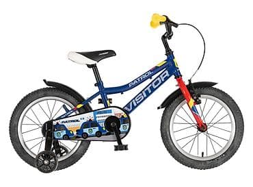 satori za svadbe: Bicikl kids Visitor Patrol 16" 9" V-brake + kontra, plavi perla — 3