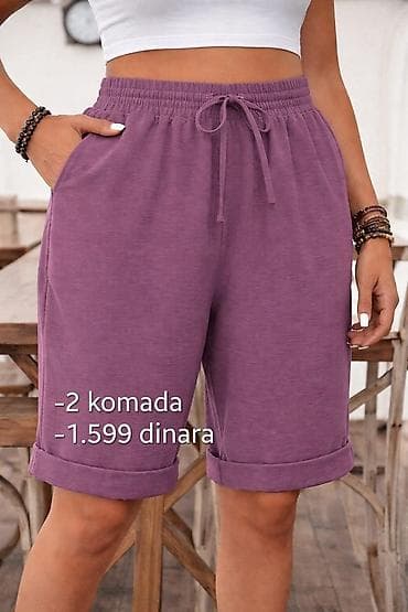 bogner patike cena: Ženske bermude sa džepovima i podesivim učkur‑pojasom - Kroj: ravne — 2