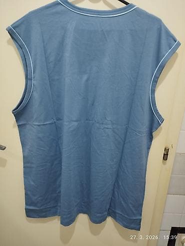 sorc dsquared nov: Muška atletska majica bez rukava – 4XL - Boja: plava sa svetlijim — 2