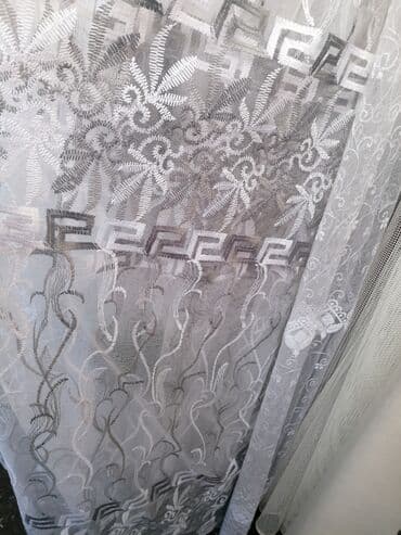 Ćebad i pokrivači: Zavese nove, Dužina i širina po meri. Ušivena traka i obrađene ivice — 1