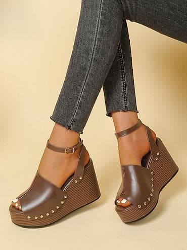 women's secret neseser: Ženske platforme sandale sa kaišem oko članka Velicine od 37 do 41 - — 5