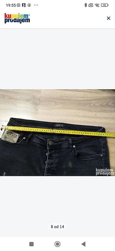 odeća za punije muškarce: Farmerke, Gucci, bоја - Crna — 8