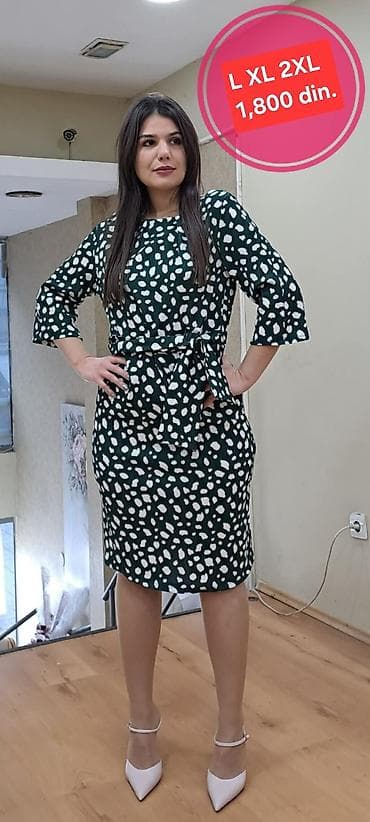 st george odeca: Ženske haljine – više modela i dezena - Krojevi: A‑kroј midi, ravna — 1