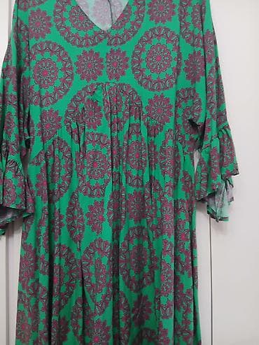 boho bluze: Dugačke ženske haljine sa printom – lepršavi krojevi - Model 1 — 3