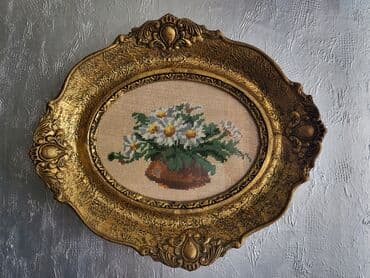 umetnicke slike mora: Goblen stari margarete bez ostecenja. Visina. 34,5cm — 1