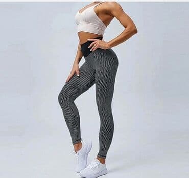 sive helanke: S (EU 36), Lycra, color - Grey, Single-colored — 3