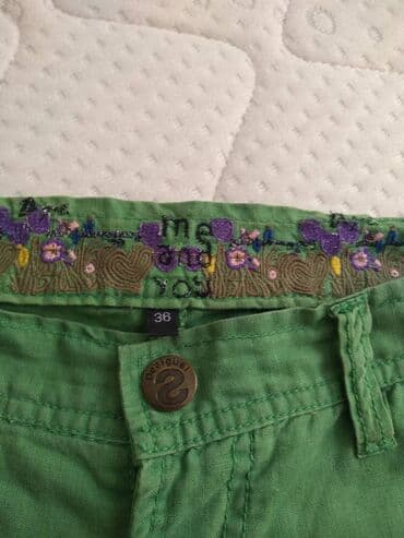 pepco lanene pantalone: Desigual sorts-bermude, materijal pamuk i lan, veoma zanimljiv model — 7