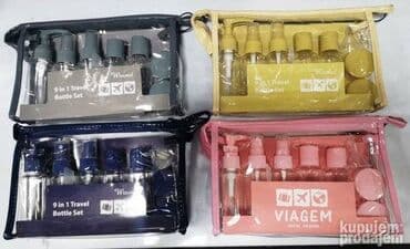 limene kucice za svece: Neseser sa bocicama za putovanja. Kvalitetan set, idealan za — 1