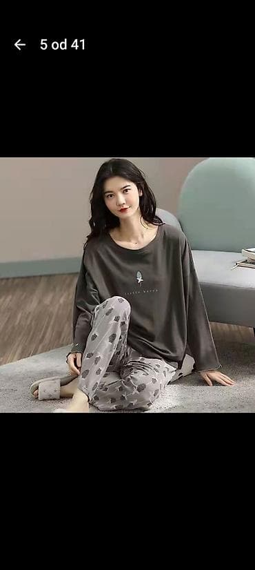 Kape i aksesoari: Ženske pidžame – dvodelni kompleti - Gornji deo: dug rukav, udoban — 5