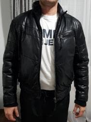 Majice: Snizenoooo!!!Muska kozna jakna traper kao nova,nosena je samo 2-3 puta — 2