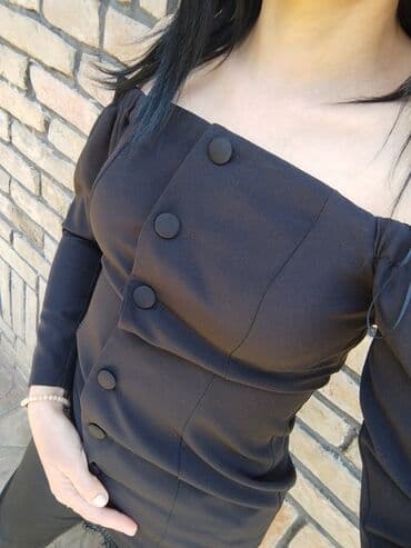 haljine c a: S (EU 36), color - Black, Long sleeves — 10