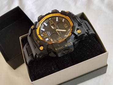alba satovi: Casio G-Shock muški ručni sat – Mudmaster stil, crno-zlatni - Robusno — 3